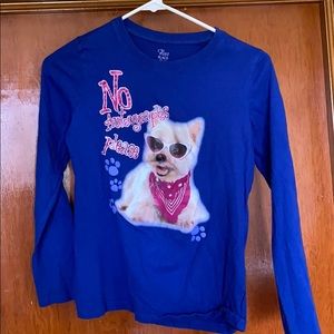 Blue T-Shirt with Dog